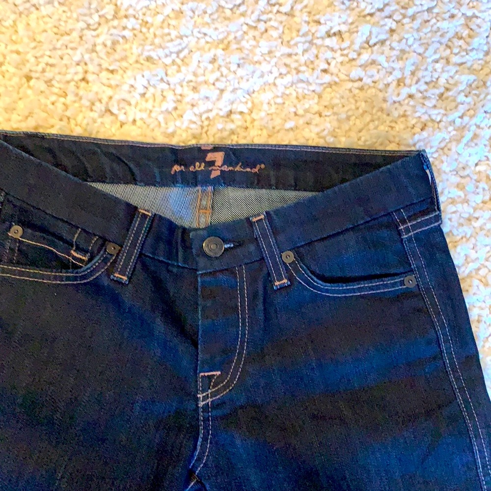 Brand newโ 7 for all nankind dark denim bootcut stretch jeans. NWOT